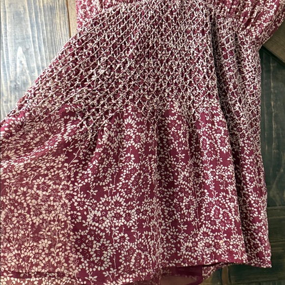 ULLA JOHNSON Samira Silk Smocked Mini Dress - Picture 6 of 9